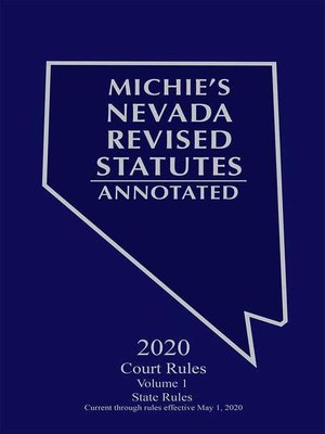 cover image of Michie's Nevada Revised Statutes Annotated: Court Rules Annotated